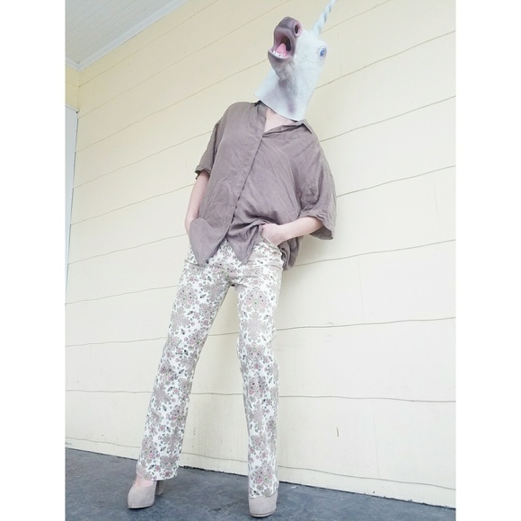 Nicole by Nicole Miller 8 Pants Pastel Paisley - Picture 2 of 8